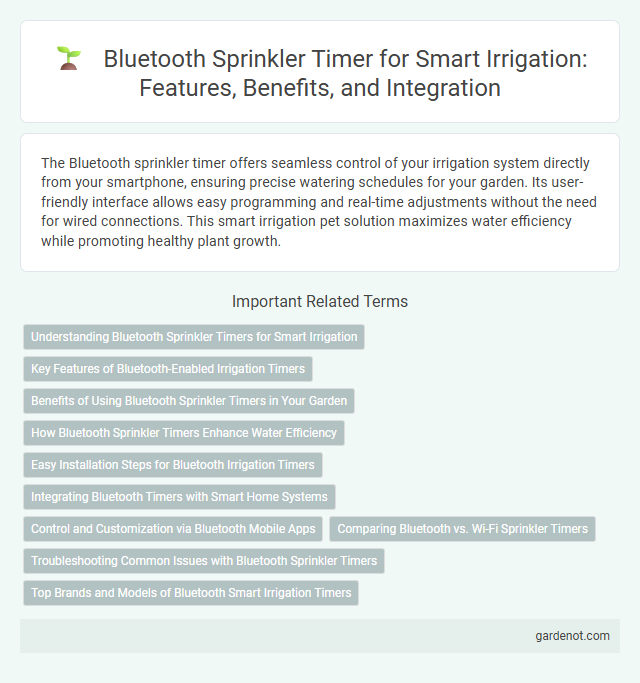 Bluetooth Sprinkler Timer for Smart Irrigation: Features, Benefits, and Integration