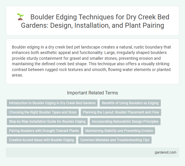 Boulder Edging Techniques for Dry Creek Bed Gardens: Design, Installation, and Plant Pairing