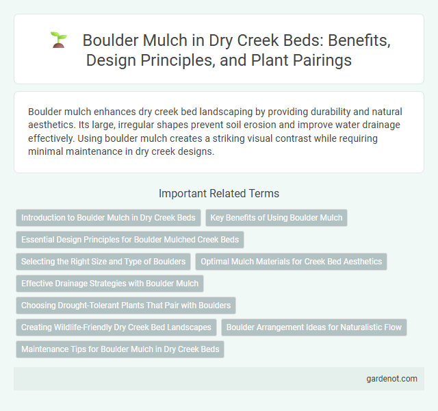 Boulder Mulch in Dry Creek Beds: Benefits, Design Principles, and Plant Pairings
