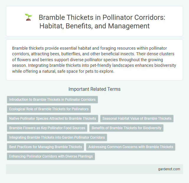 Bramble Thickets in Pollinator Corridors: Habitat, Benefits, and Management