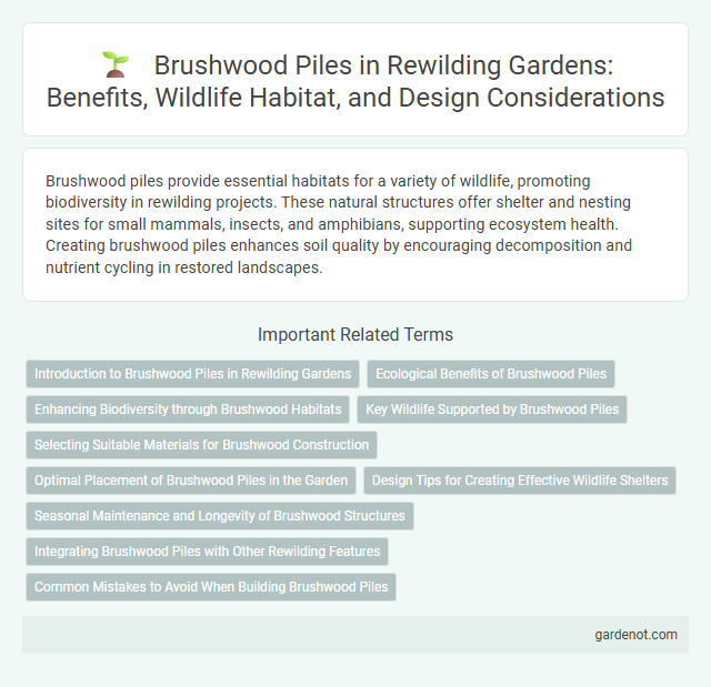Brushwood Piles in Rewilding Gardens: Benefits, Wildlife Habitat, and Design Considerations