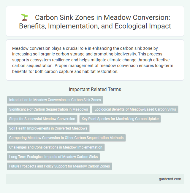 Carbon Sink Zones in Meadow Conversion: Benefits, Implementation, and Ecological Impact