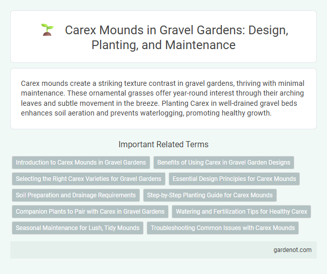 Carex Mounds in Gravel Gardens: Design, Planting, and Maintenance