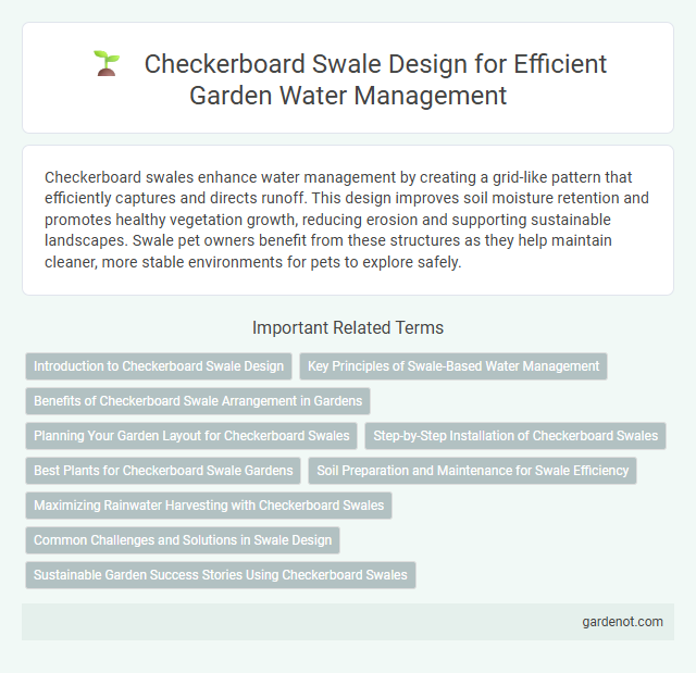 Checkerboard Swale Design for Efficient Garden Water Management