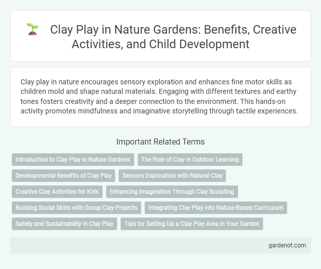 Clay Play in Nature Gardens: Benefits, Creative Activities, and Child Development