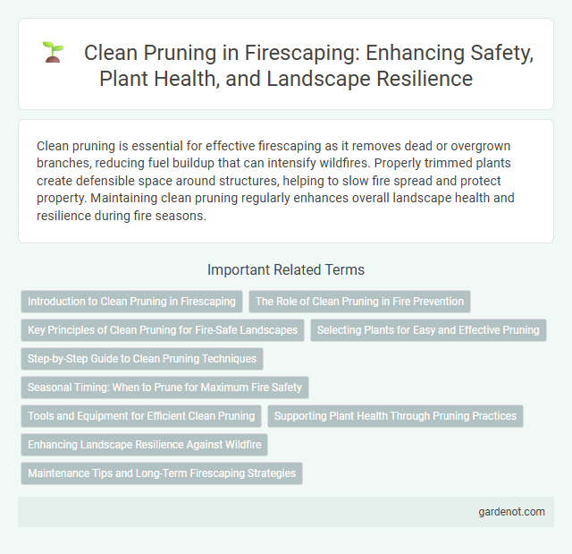 Clean Pruning in Firescaping: Enhancing Safety, Plant Health, and Landscape Resilience