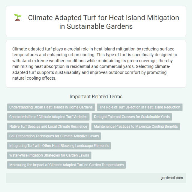 Climate-Adapted Turf for Heat Island Mitigation in Sustainable Gardens