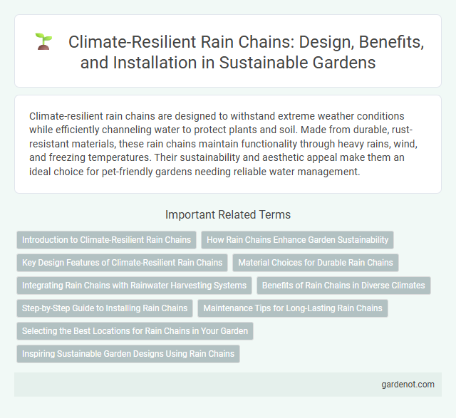 Climate-Resilient Rain Chains: Design, Benefits, and Installation in Sustainable Gardens
