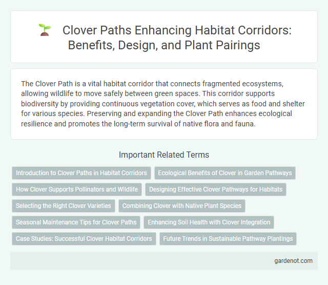 Clover Paths Enhancing Habitat Corridors: Benefits, Design, and Plant Pairings