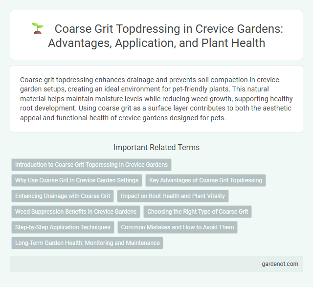 Coarse Grit Topdressing in Crevice Gardens: Advantages, Application, and Plant Health