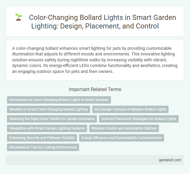 Color-Changing Bollard Lights in Smart Garden Lighting: Design, Placement, and Control