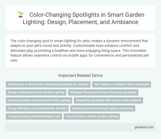 Color-Changing Spotlights in Smart Garden Lighting: Design, Placement, and Ambiance