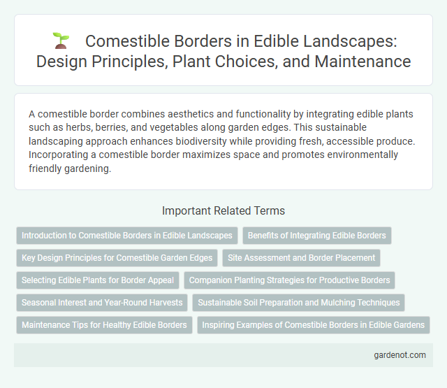 Comestible Borders in Edible Landscapes: Design Principles, Plant Choices, and Maintenance