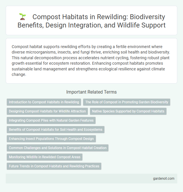 Compost Habitats in Rewilding: Biodiversity Benefits, Design Integration, and Wildlife Support