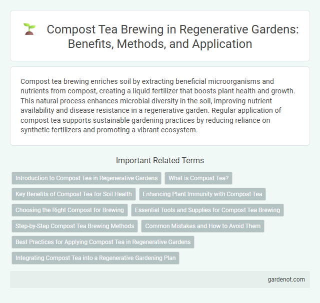 Compost Tea Brewing in Regenerative Gardens: Benefits, Methods, and Application