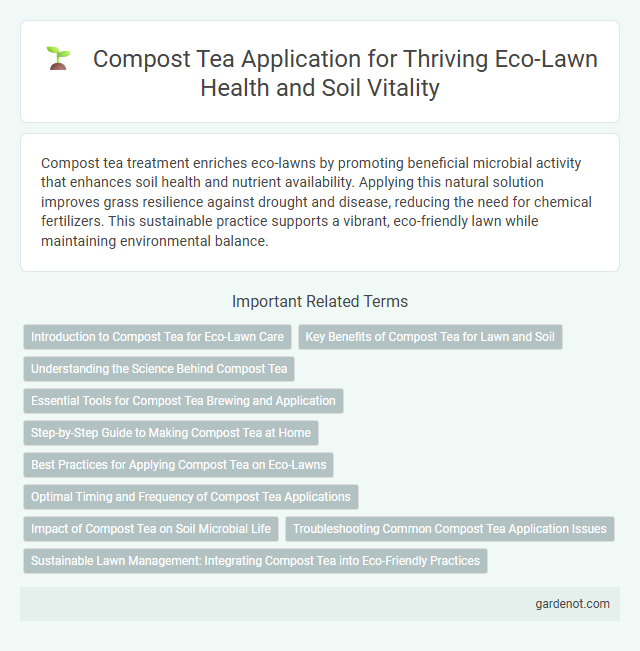Compost Tea Application for Thriving Eco-Lawn Health and Soil Vitality