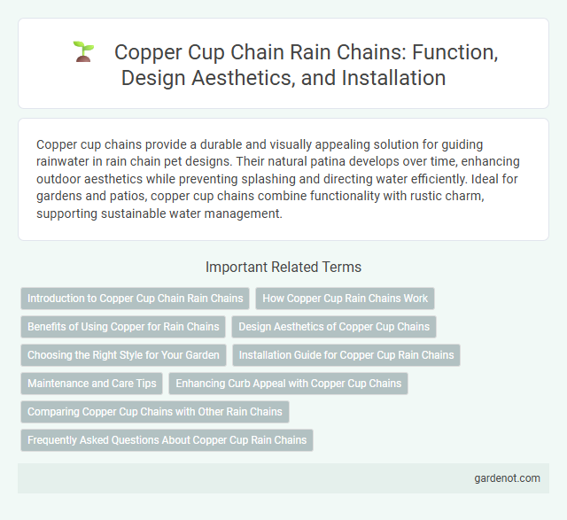 Copper Cup Chain Rain Chains: Function, Design Aesthetics, and Installation