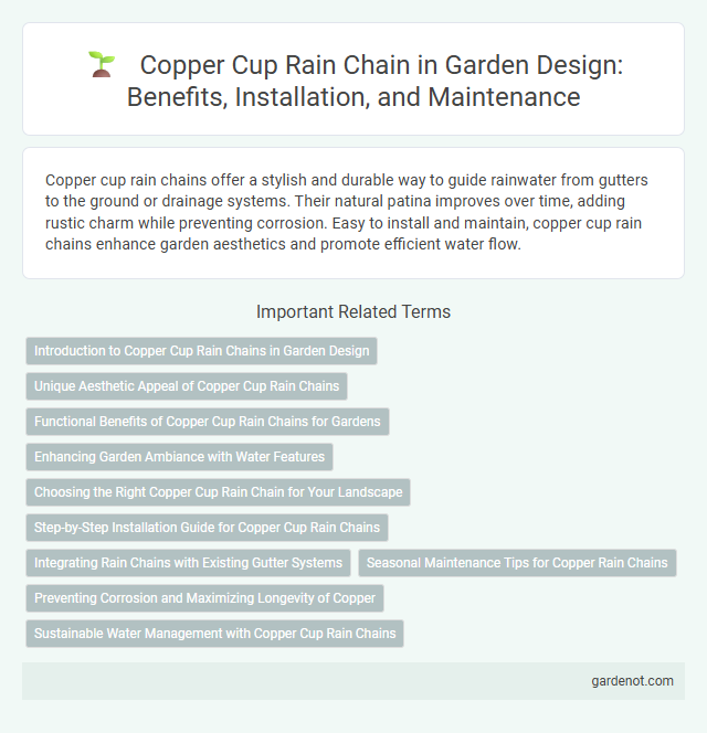 Copper Cup Rain Chain in Garden Design: Benefits, Installation, and Maintenance