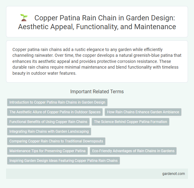 Copper Patina Rain Chain in Garden Design: Aesthetic Appeal, Functionality, and Maintenance