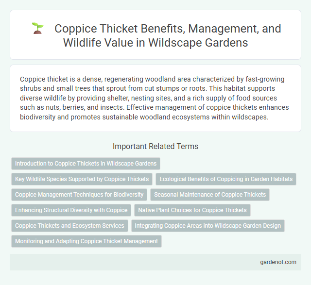 Coppice Thicket Benefits, Management, and Wildlife Value in Wildscape Gardens