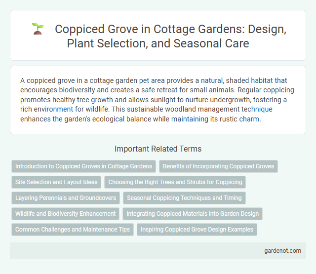 Coppiced Grove in Cottage Gardens: Design, Plant Selection, and Seasonal Care