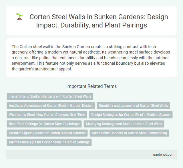 Corten Steel Walls in Sunken Gardens: Design Impact, Durability, and Plant Pairings