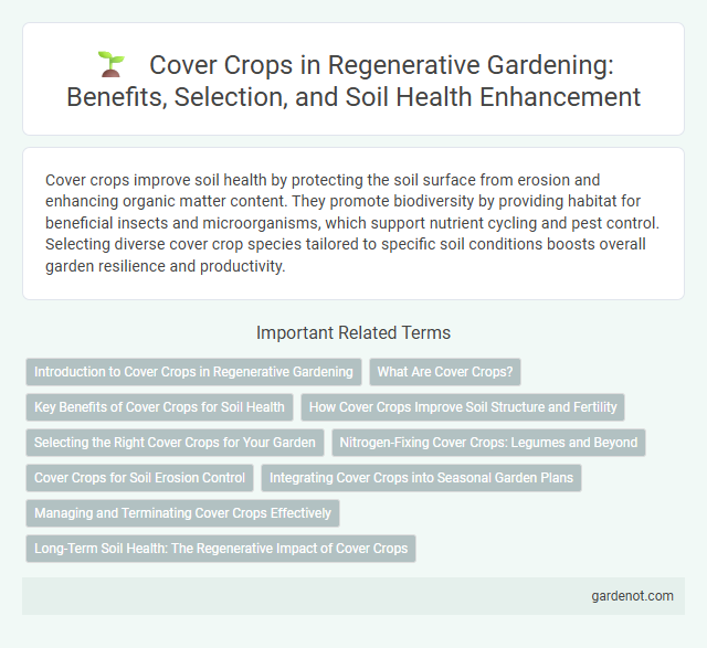Cover Crops in Regenerative Gardening: Benefits, Selection, and Soil Health Enhancement