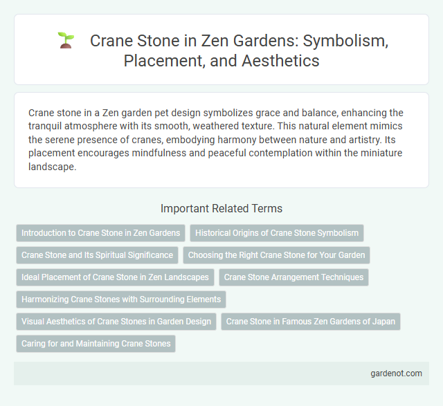 Crane Stone in Zen Gardens: Symbolism, Placement, and Aesthetics