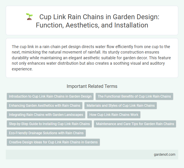 Cup Link Rain Chains in Garden Design: Function, Aesthetics, and Installation