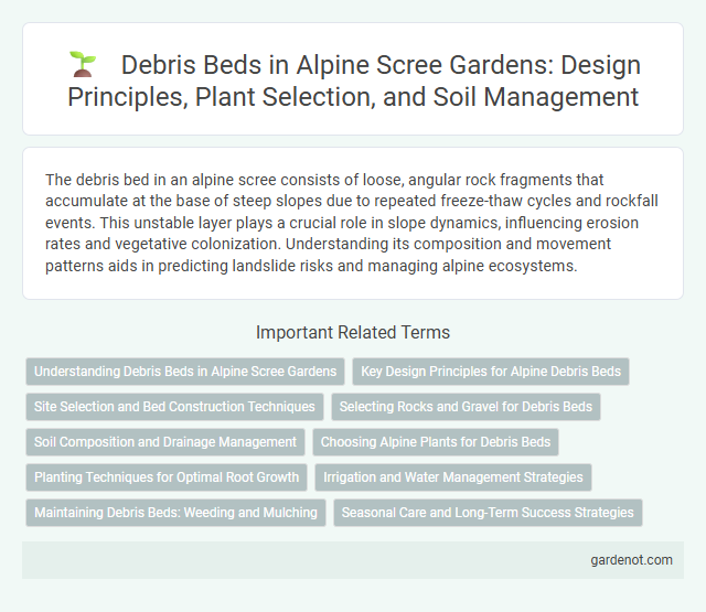 Debris Beds in Alpine Scree Gardens: Design Principles, Plant Selection, and Soil Management