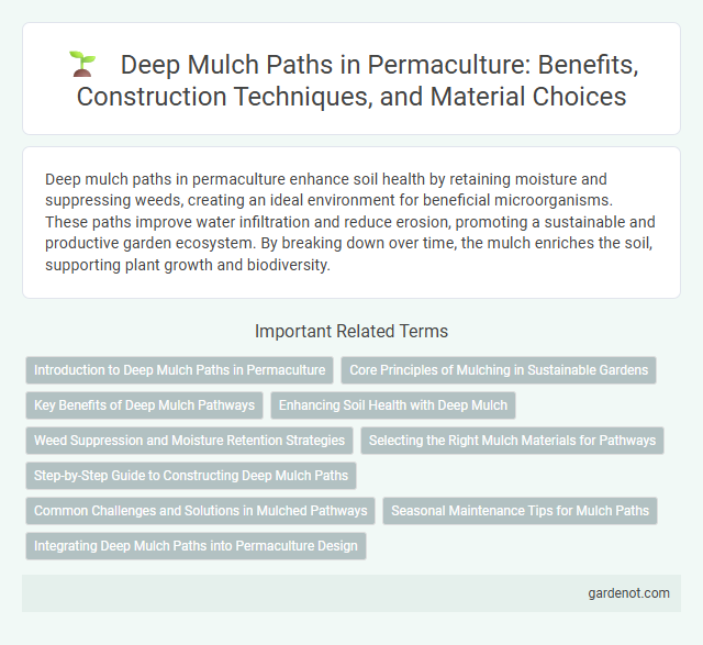 Deep Mulch Paths in Permaculture: Benefits, Construction Techniques, and Material Choices