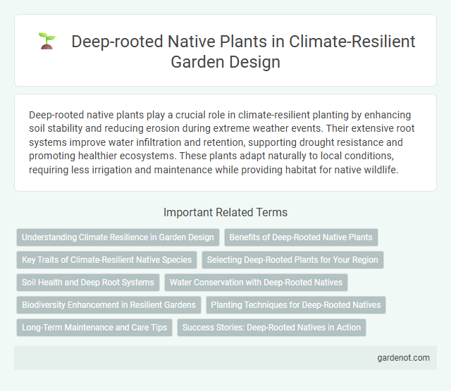 Deep-rooted Native Plants in Climate-Resilient Garden Design