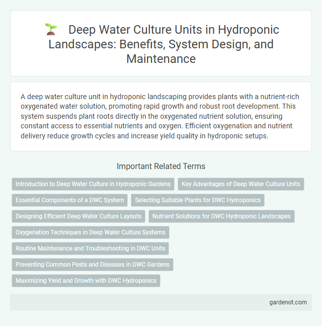 Deep Water Culture Units in Hydroponic Landscapes: Benefits, System Design, and Maintenance