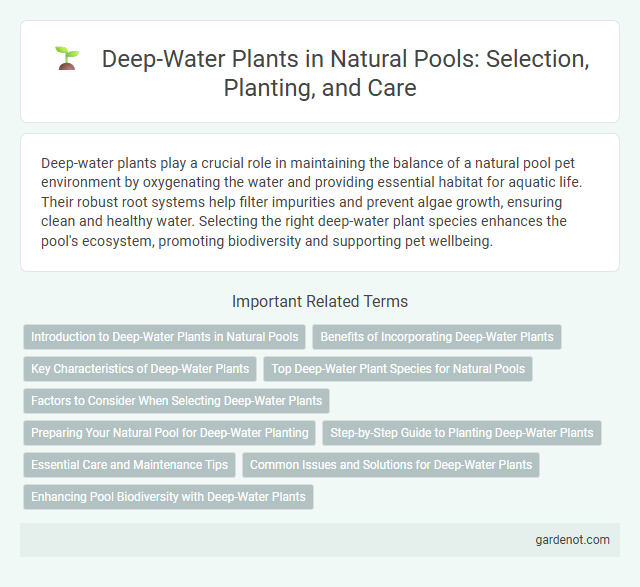 Deep-Water Plants in Natural Pools: Selection, Planting, and Care