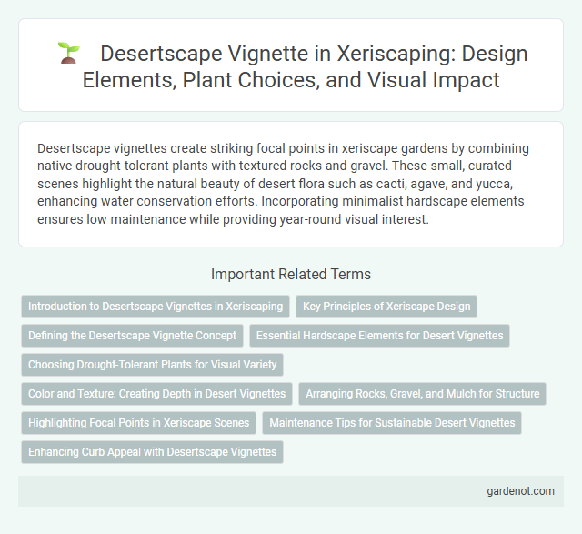 Desertscape Vignette in Xeriscaping: Design Elements, Plant Choices, and Visual Impact