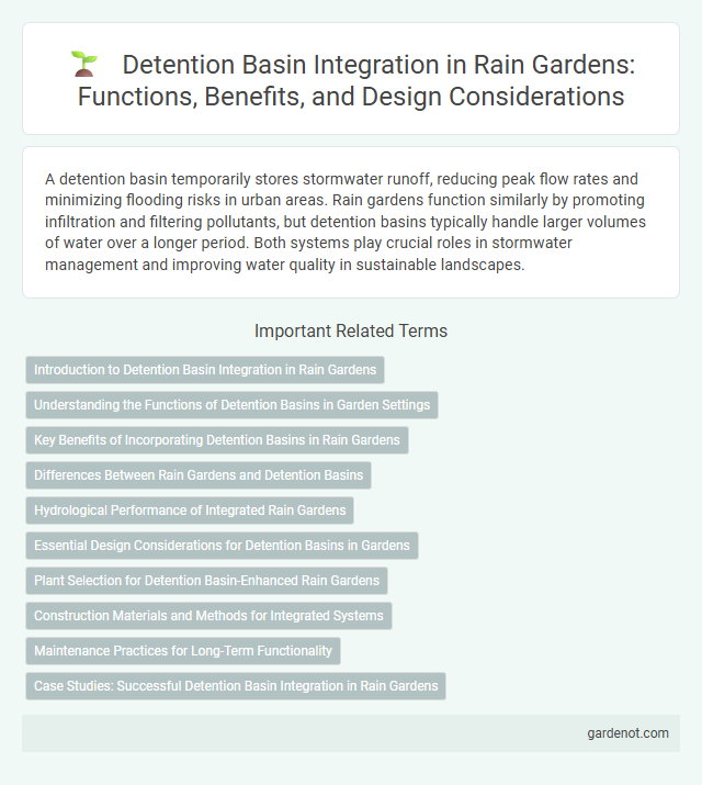 Detention Basin Integration in Rain Gardens: Functions, Benefits, and Design Considerations