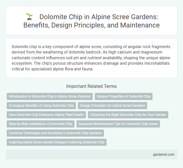 Dolomite Chip in Alpine Scree Gardens: Benefits, Design Principles, and Maintenance