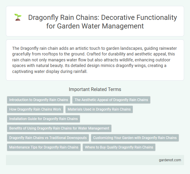 Dragonfly Rain Chains: Decorative Functionality for Garden Water Management