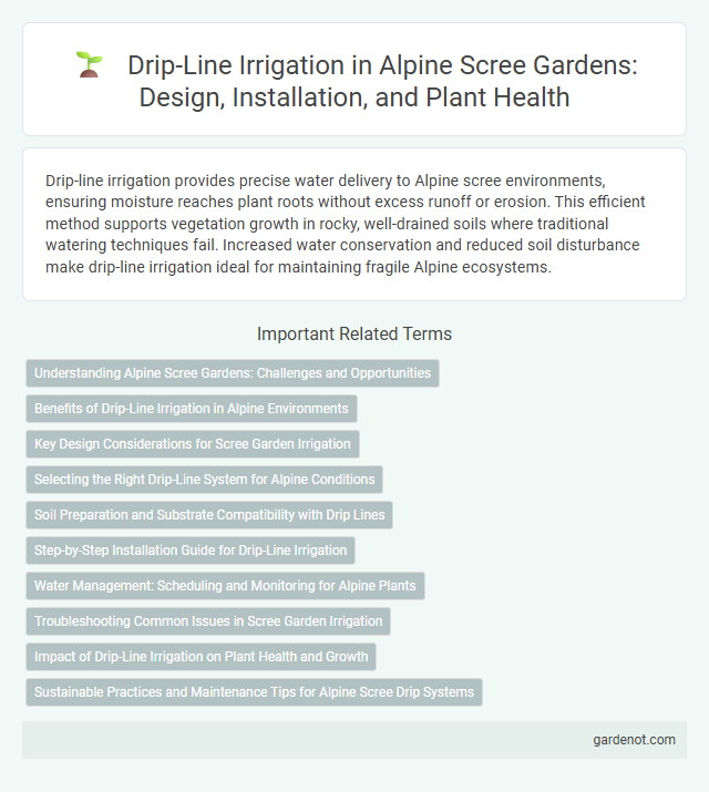 Drip-Line Irrigation in Alpine Scree Gardens: Design, Installation, and Plant Health