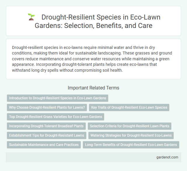 Drought-Resilient Species in Eco-Lawn Gardens: Selection, Benefits, and Care