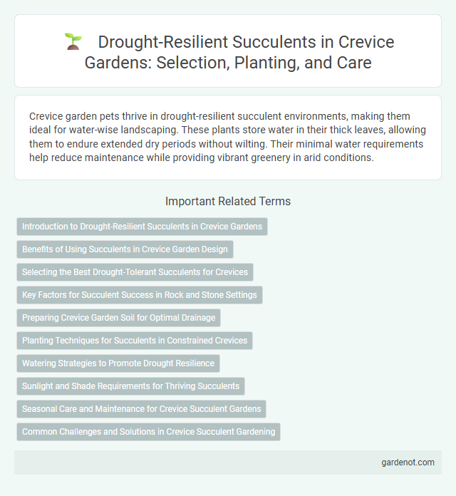 Drought-Resilient Succulents in Crevice Gardens: Selection, Planting, and Care