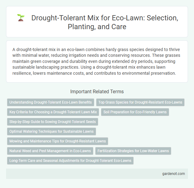 Drought-Tolerant Mix for Eco-Lawn: Selection, Planting, and Care