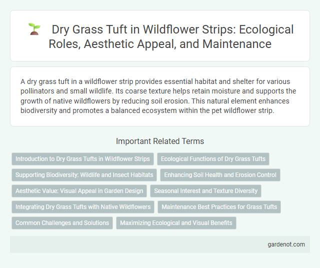 Dry Grass Tuft in Wildflower Strips: Ecological Roles, Aesthetic Appeal, and Maintenance