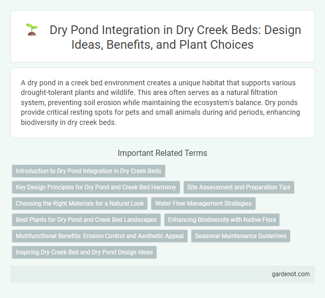 Dry Pond Integration in Dry Creek Beds: Design Ideas, Benefits, and Plant Choices