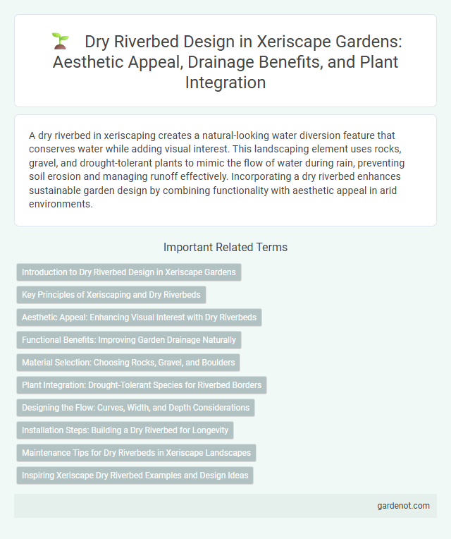 Dry Riverbed Design in Xeriscape Gardens: Aesthetic Appeal, Drainage Benefits, and Plant Integration