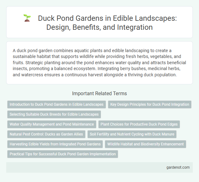 Duck Pond Gardens in Edible Landscapes: Design, Benefits, and Integration