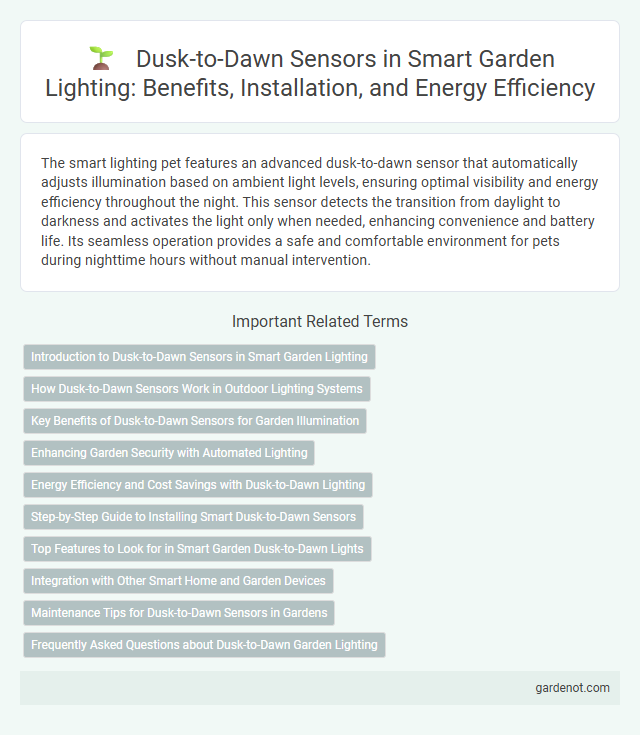 Dusk-to-Dawn Sensors in Smart Garden Lighting: Benefits, Installation, and Energy Efficiency