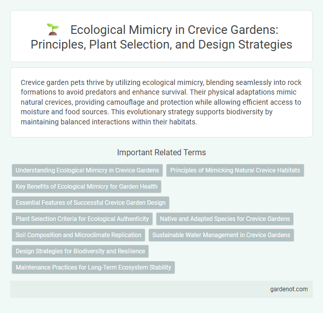 Ecological Mimicry in Crevice Gardens: Principles, Plant Selection, and Design Strategies
