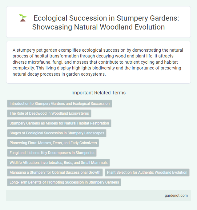 Ecological Succession in Stumpery Gardens: Showcasing Natural Woodland Evolution