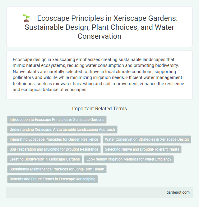 Ecoscape Principles in Xeriscape Gardens: Sustainable Design, Plant Choices, and Water Conservation